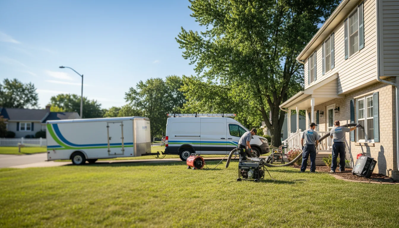 Flooded Basement Restoration And Cleanup With Repair in Templeton, IN near me